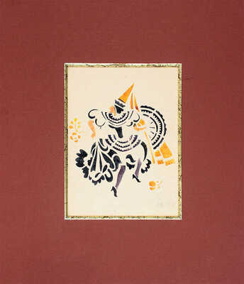 Баснина-Верхоланцева Анна Николаевна. Танцующая одалиска (двухсторонняя работа) 